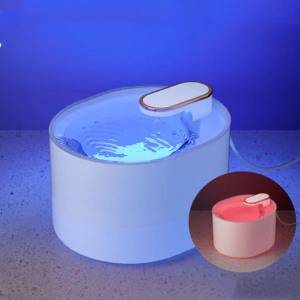 Fontaine à Eau Chat 3L Ronde Intelligente à LED Catgrip