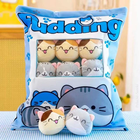 peluche-de-chat-snack-bleu